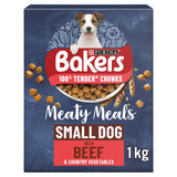 Bakers Meaty Meals Adult Small Dry Dog Food Beef