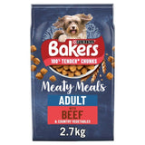 Bakers Meaty Meals Beef Dry Dog Food   2.7kg