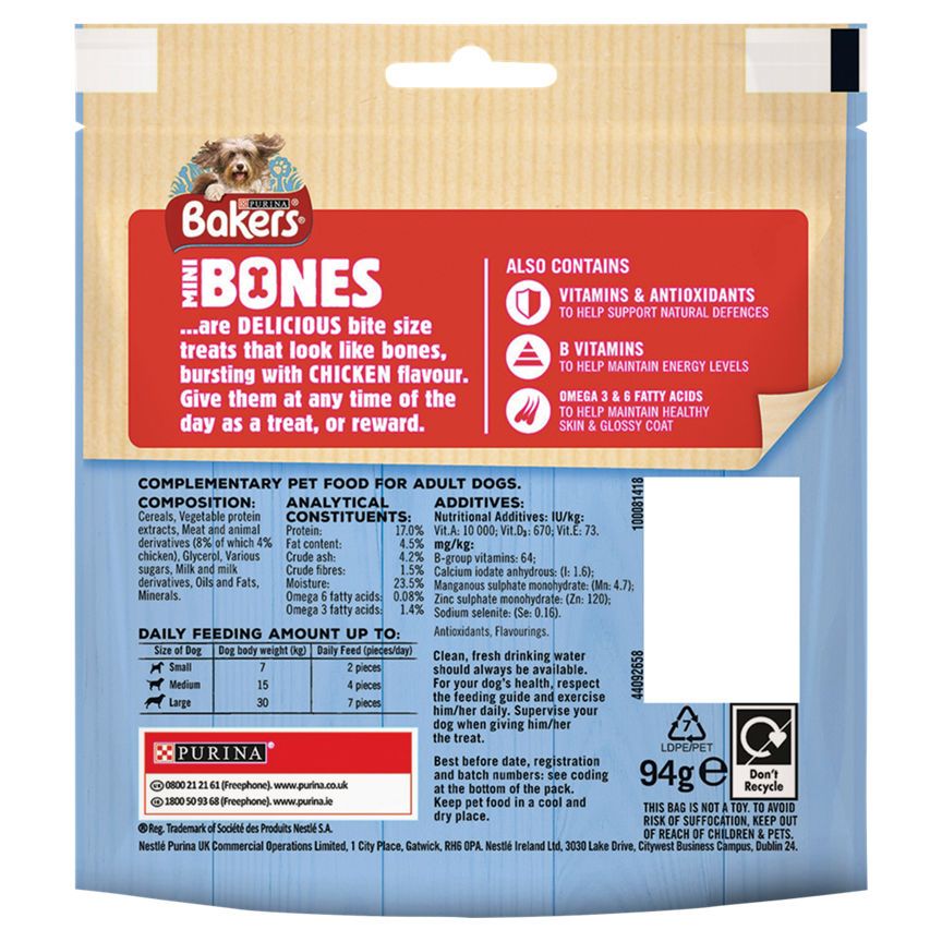 Bakers Mini Bones Chicken Dog Treats