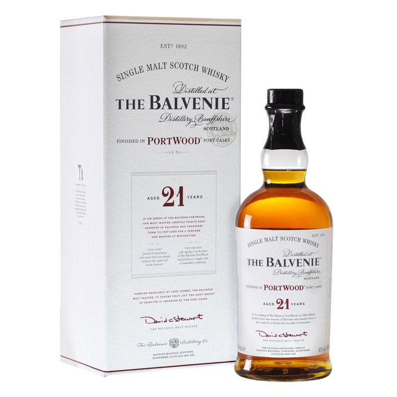 The Balvenie single malt whisky Portwood 21 Year Old 70cl, UK version