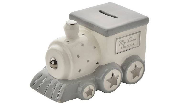 Bambino Train Shaped Ceramic Money Box