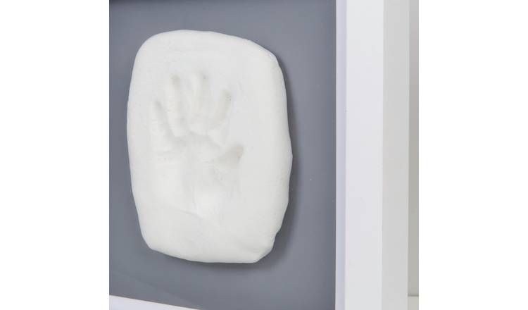 Bambino White Photo Frame & Hand Mould