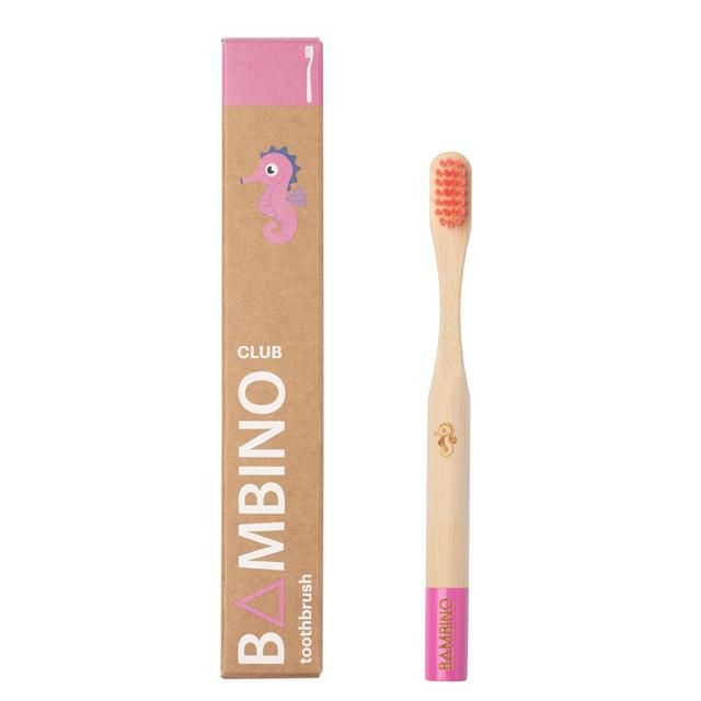 Bamboo Club Bambino Pink Kids Toothbrush