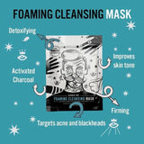 BARBER PRO Charcoal Face Mask Foaming & Cleansing   30g