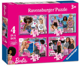 Barbie 4 in a Box Jigsaw Puzzles