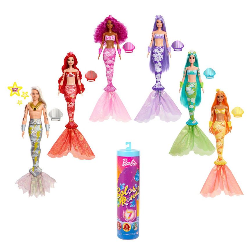 Barbie Colour Reveal Mermaid Doll CDU