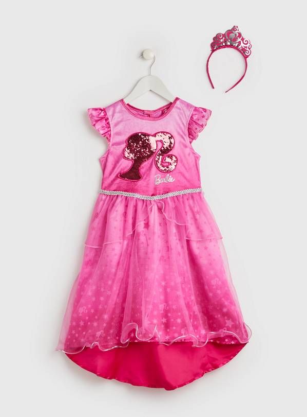 Barbie Pink Dress & Tiara 9-10 years