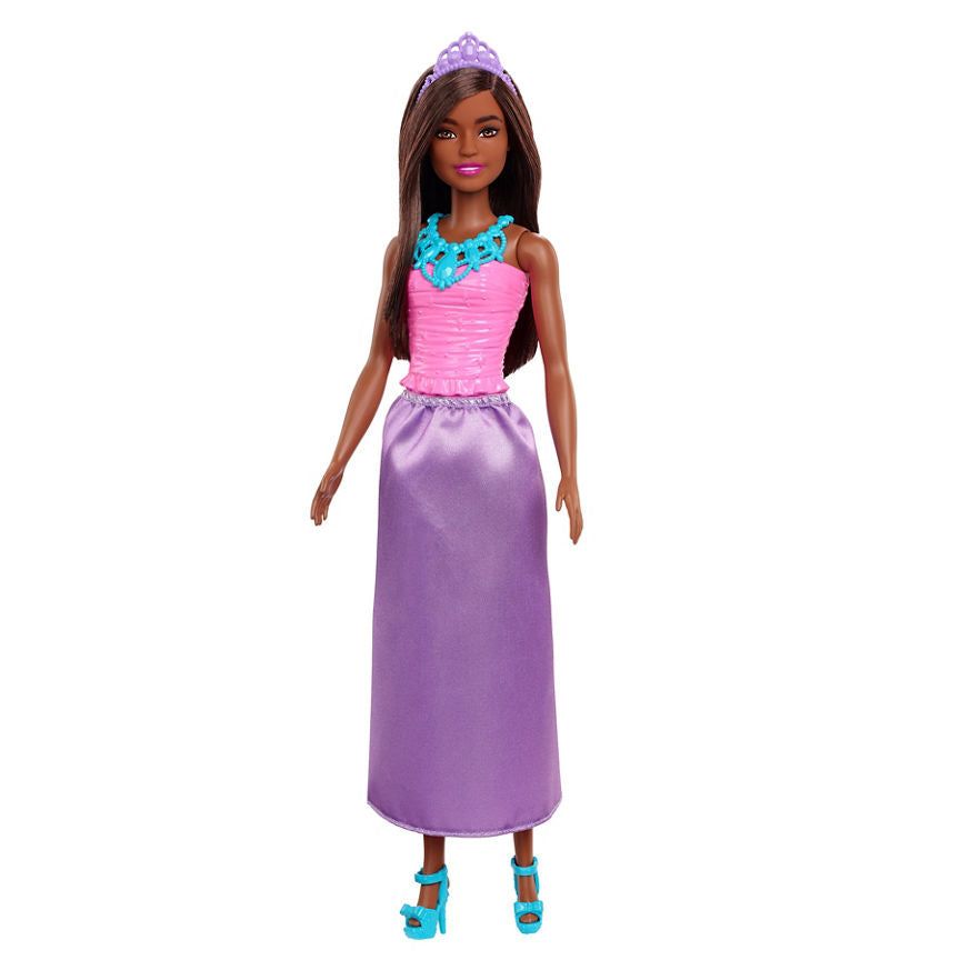 Barbie Princess Doll Dark Brown Hair