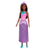 Barbie Princess Doll Dark Brown Hair