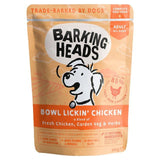 Barking Heads Bowl Lickin' Chicken Wet Dog Food Pouch   300g