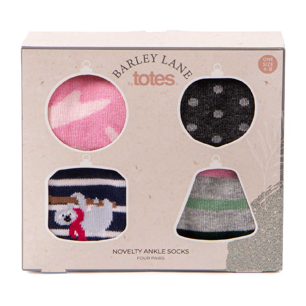 Barley Lane by Totes Ankle Socks x4 Pack - McGrocer