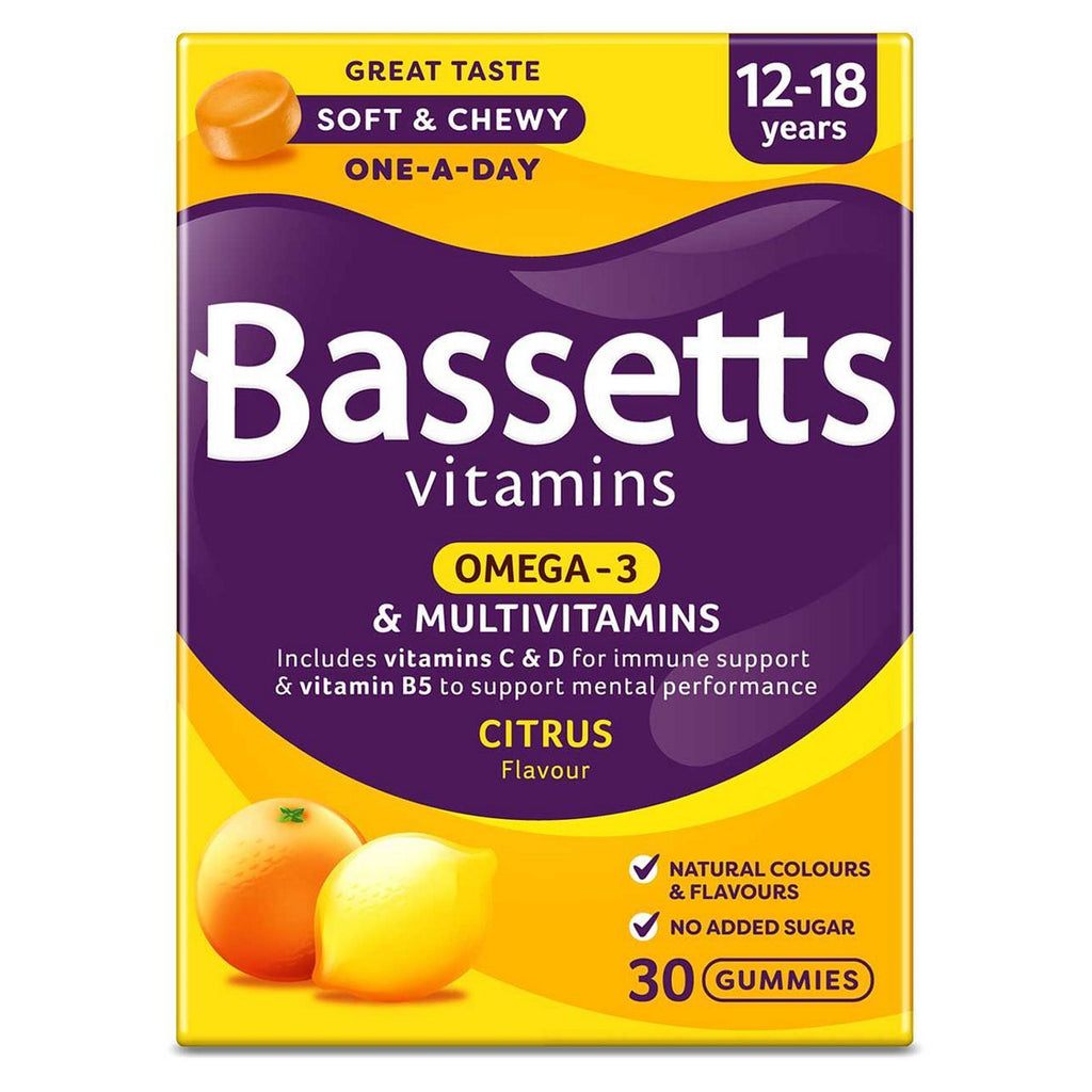 Bassetts Multivitamins Citrus Flavour Soft & Chewies 12-18 Years - 30.