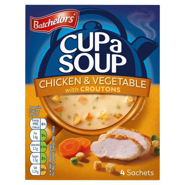 Batchelors Cup A Soup Chicken & Vegetable   4 x 27.5g