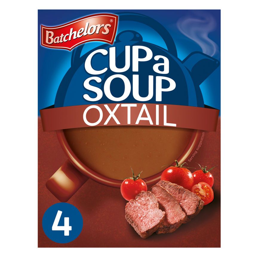 Batchelors Cup a Soup Oxtail Soup 4 Instant Soup Sachets