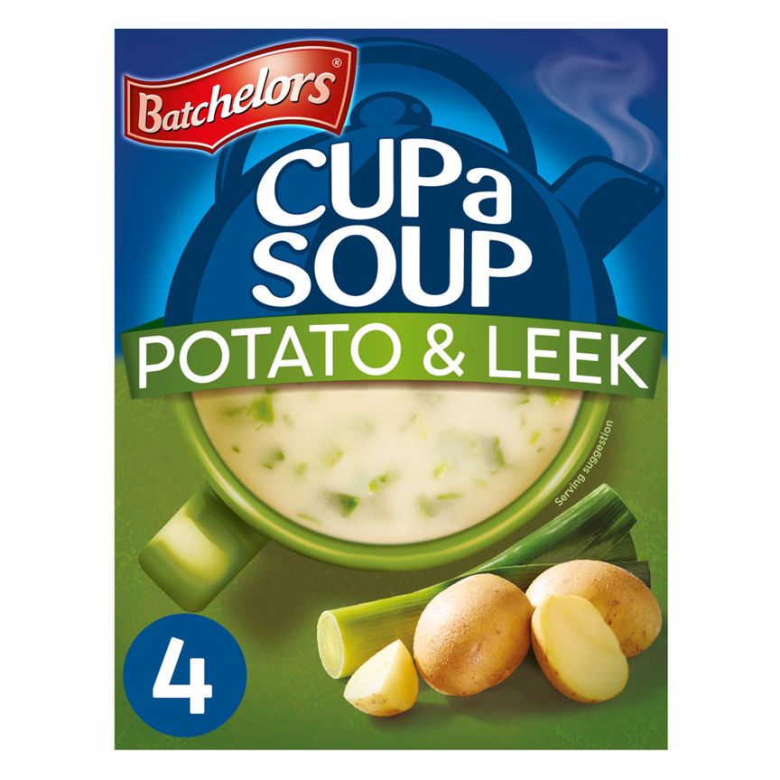 Batchelors Cup a Soup Potato & Leek 4 Instant Soup Sachets