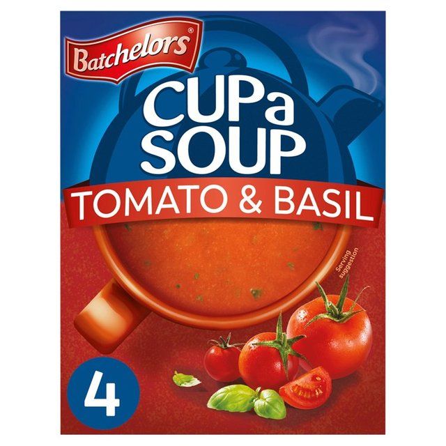 Batchelors Cup A Soup Tomato & Basil   4 x 26g