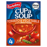 Batchelors Cup a Soup, Tomato & Vegetable with Croutons x4 104g