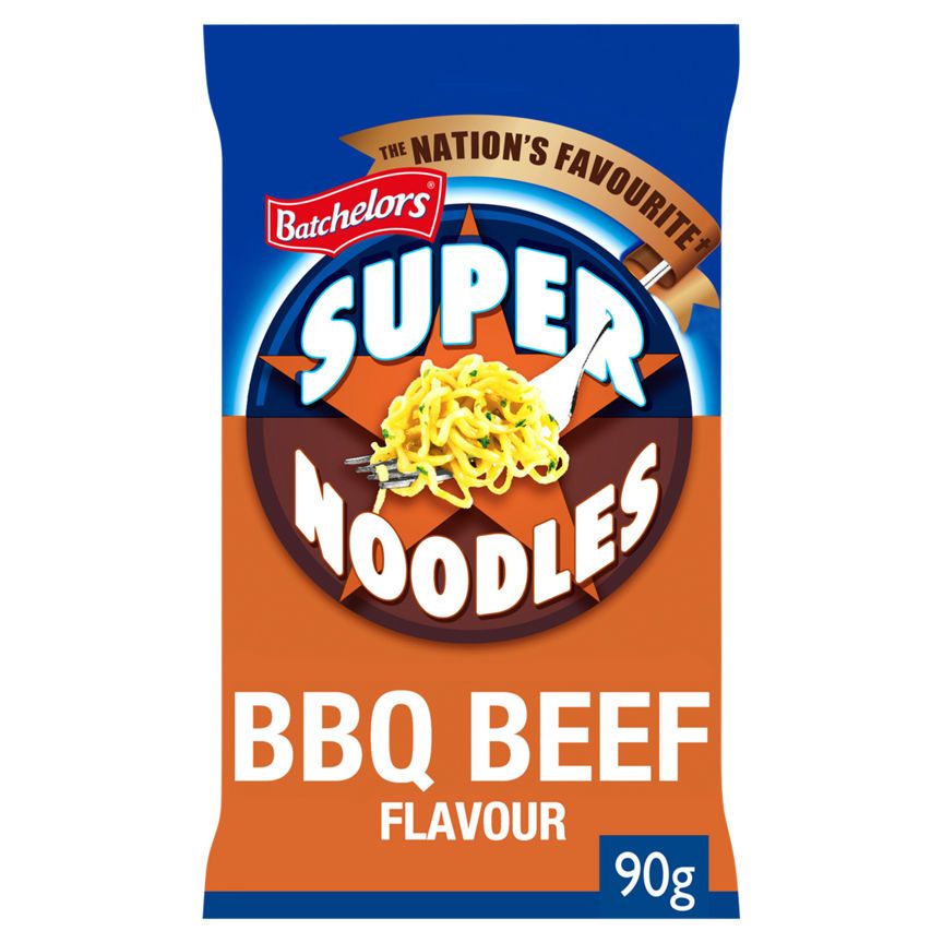 Batchelors Super Noodles BBQ Beef Flavour Instant Noodle Block