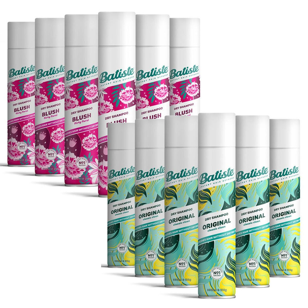 Batiste Dry Shampoo in 2 Varieties, 6 x 350ml