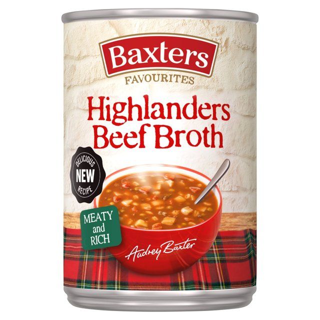 Baxters Favourites Highlanders Beef Broth Soup   400g