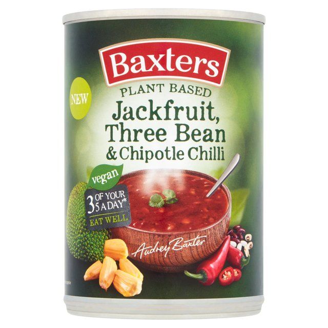 Baxters Plant Based Jackfruit, Three Bean & Chipotle Chilli Soup