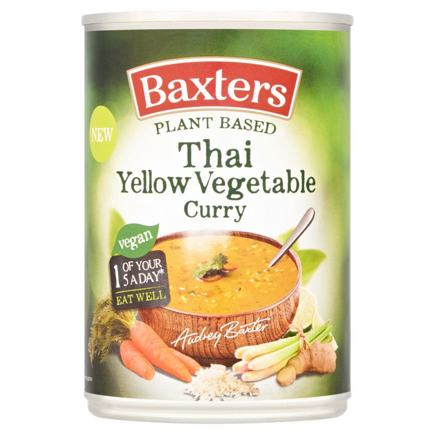 Baxters Plant Based Thai Yellow Vegetable Curry