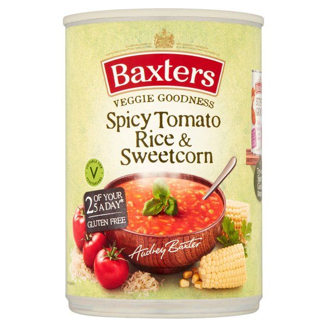 Baxters Vegetarian Spicy Tomato & Rice with Sweetcorn Soup