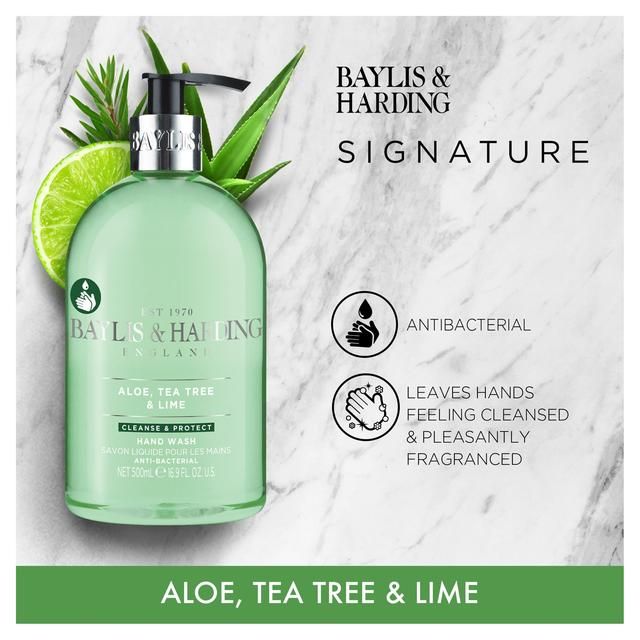 Baylis & Harding Aloe Tea Tree & Lime Anti Bacterial Hand Wash   500ml