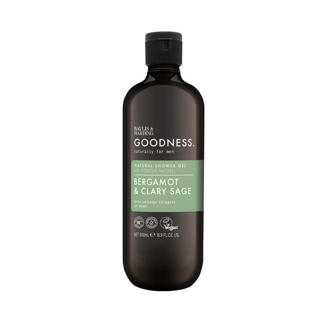 Baylis & Harding Goodness Mens Shower Gel - Bergamot & Clary Sage   500ml