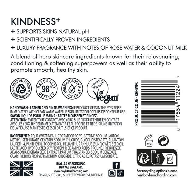 Baylis & Harding Kindness+ Plant Collagen Age Defy Hand Wash   500ml