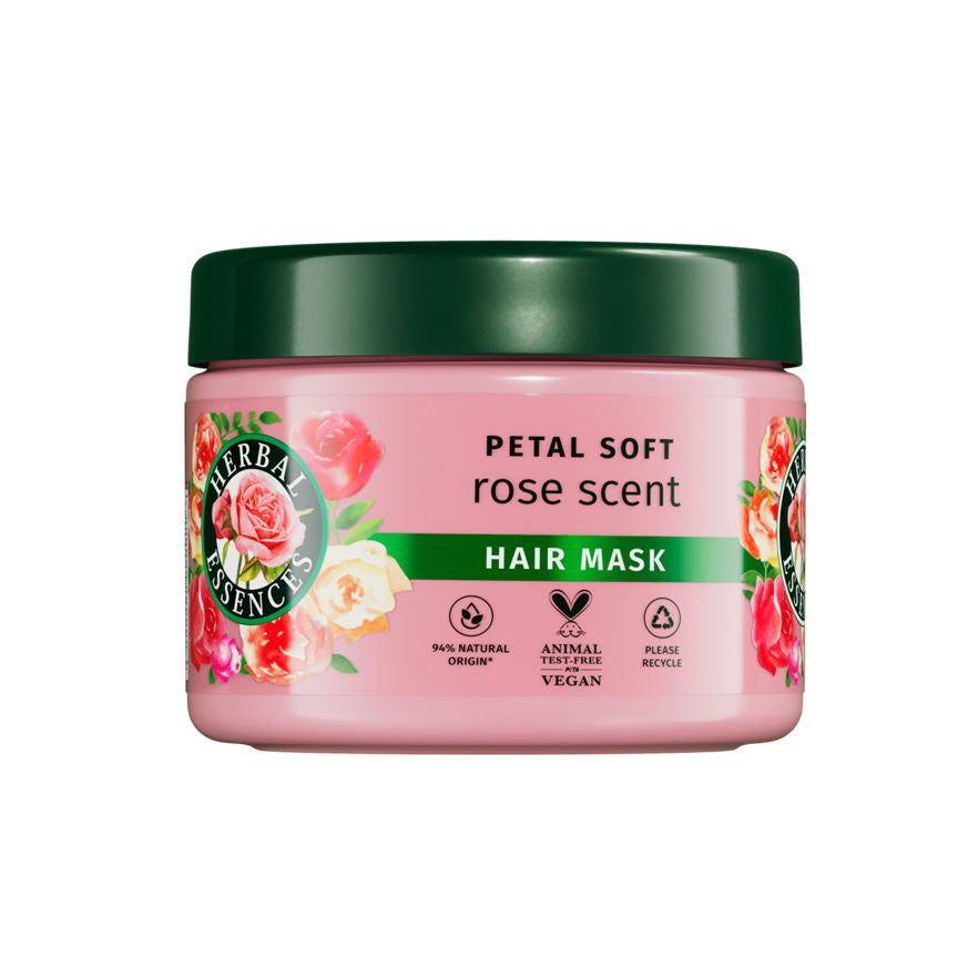 Herbal Essences Rose Scent Petal Soft Hair Mask 300ml to Intensely Nourish Dry Hair GOODS ASDA   