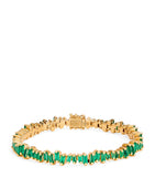 Suzanne Kalan yellow gold emerald tennis bracelet, UK version