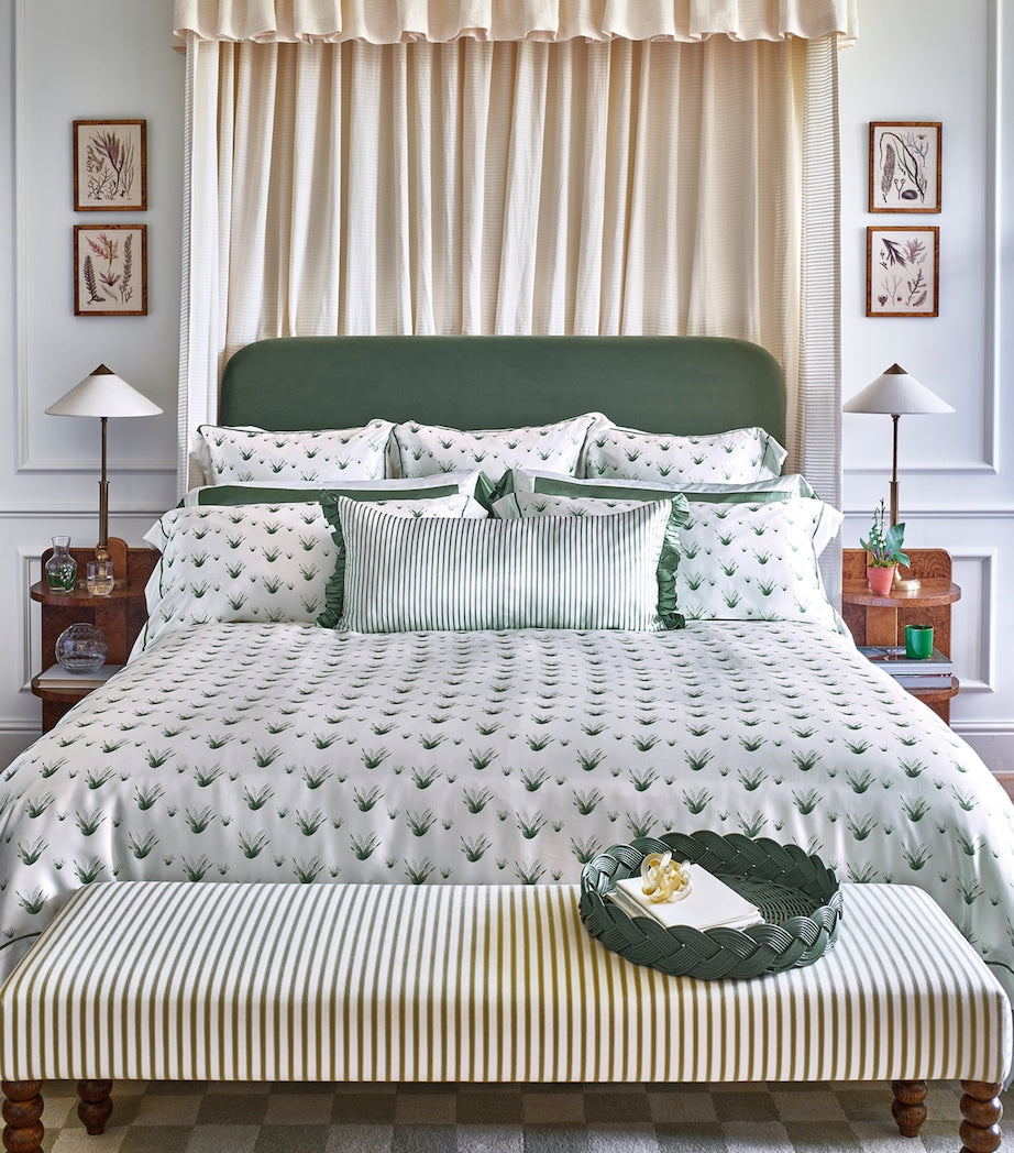 Gingerlily Lily Of The Valley silk duvet cover super king 260x220cm - British product