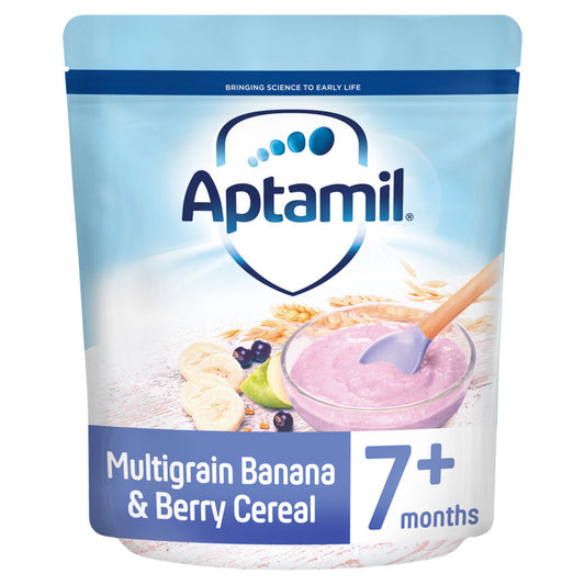 Aptamil Multigrain Banana & Berry Baby Cereal 7+ Months Baby Food ASDA   