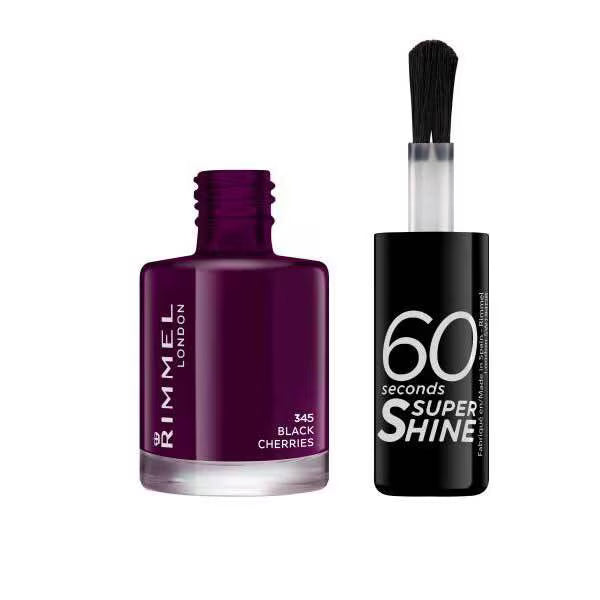 Rimmel nail polish Black Cherries 8ml, imported from the UK