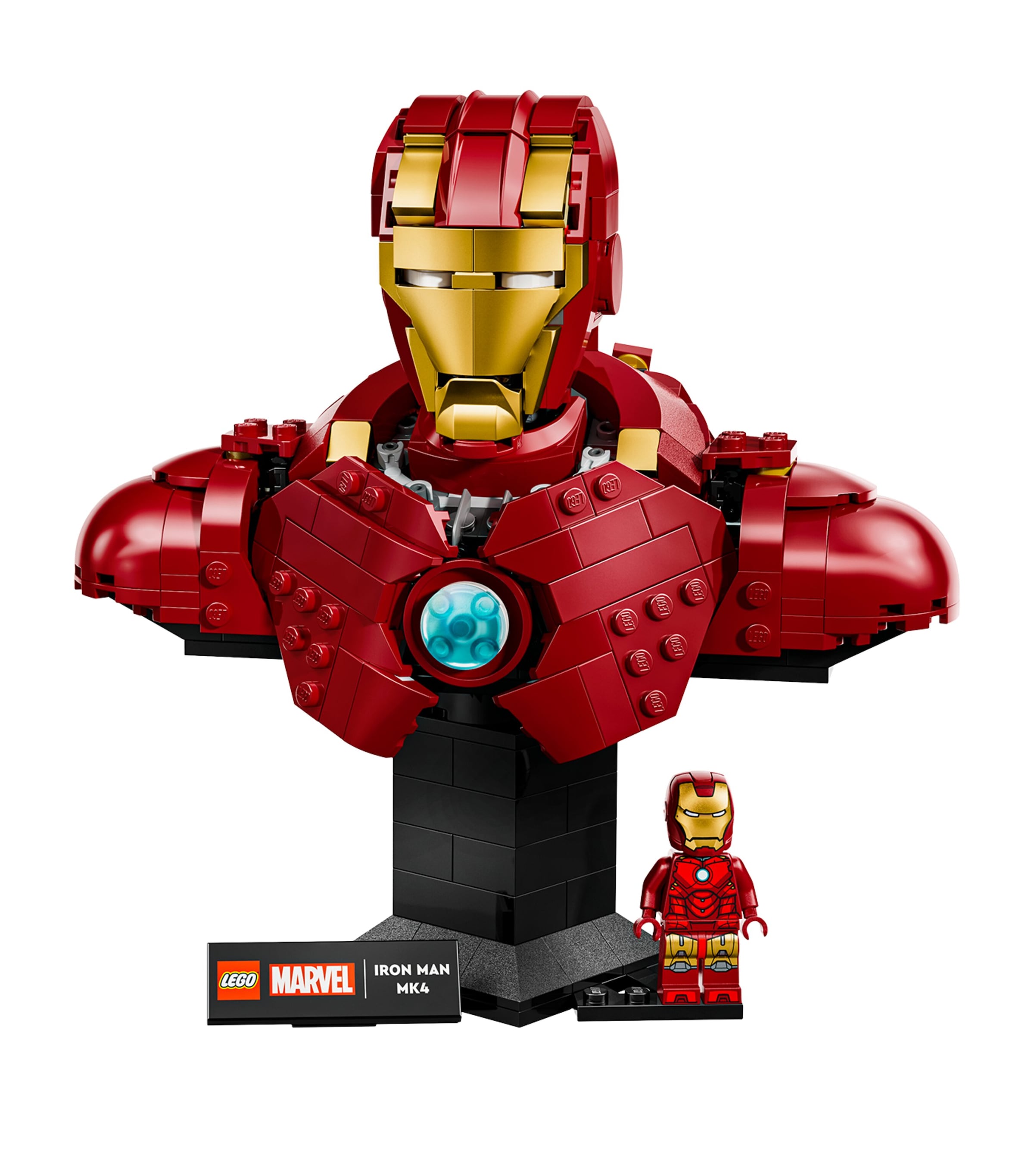 Lego Marvel Iron Man MK4 Bust set, UK version
