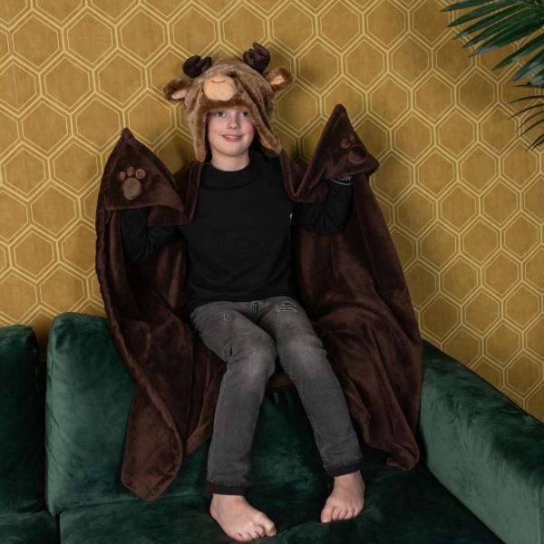 Cozy Noxxiez reindeer hooded blanket (British brand)