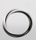 Cartier Trinity ring 18kt white gold ceramic, imported from the UK