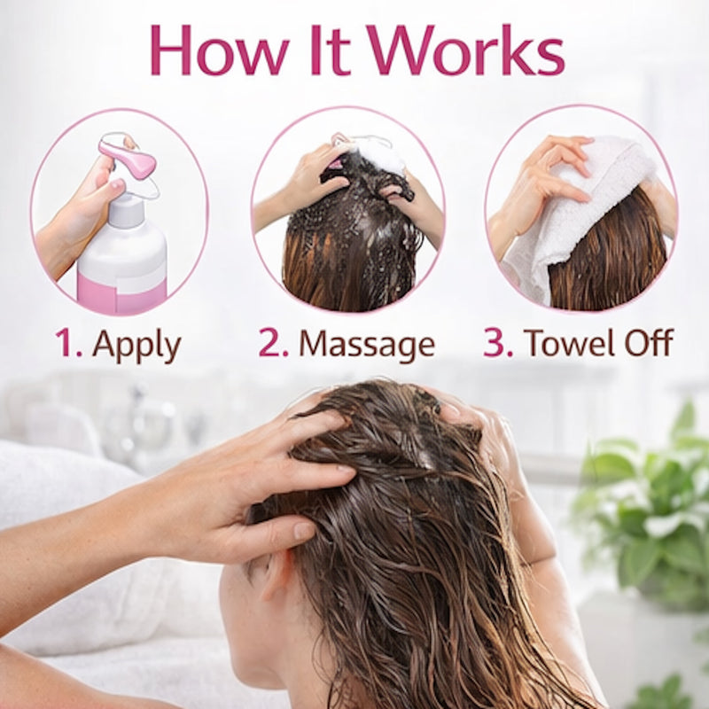 Nilaqua Towel Off shampoo and conditioner 500ml, UK version