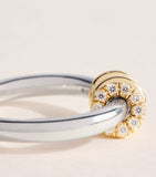 Spinelli Kilcollin Ara Deux Creolen, Mixed Metal, Diamanten, UK-Version
