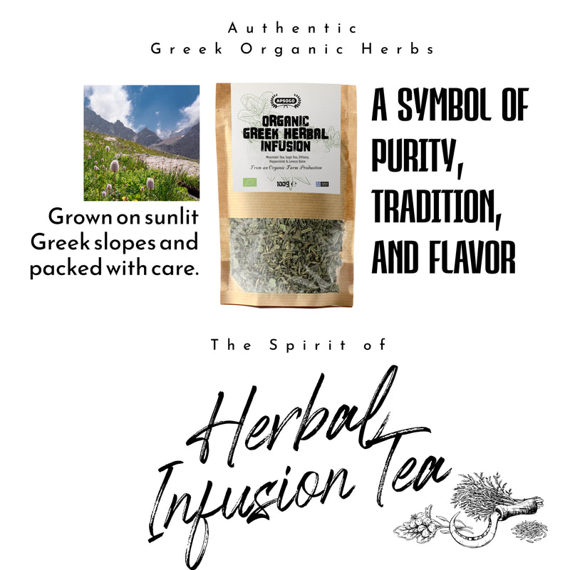 APSOGO organic herbal tea loose leaf 100g, imported from the UK