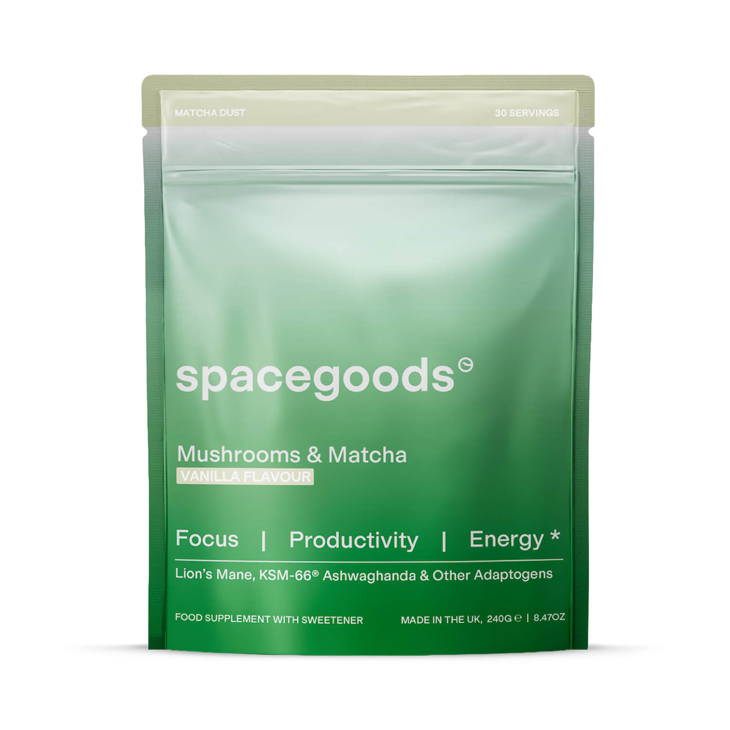 Spacegoods Matcha Dust superfood blend 240g (British brand)