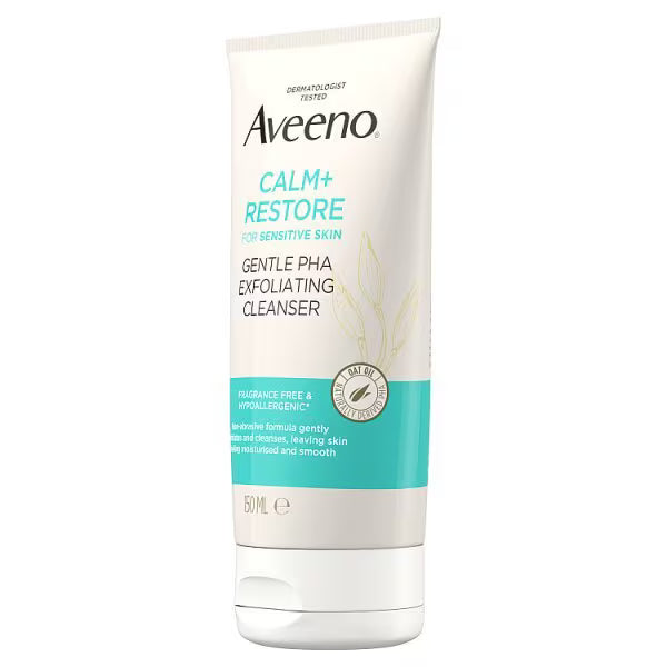 Aveeno Face Calm Restore Exfoliating Cleanser 150ml - British product