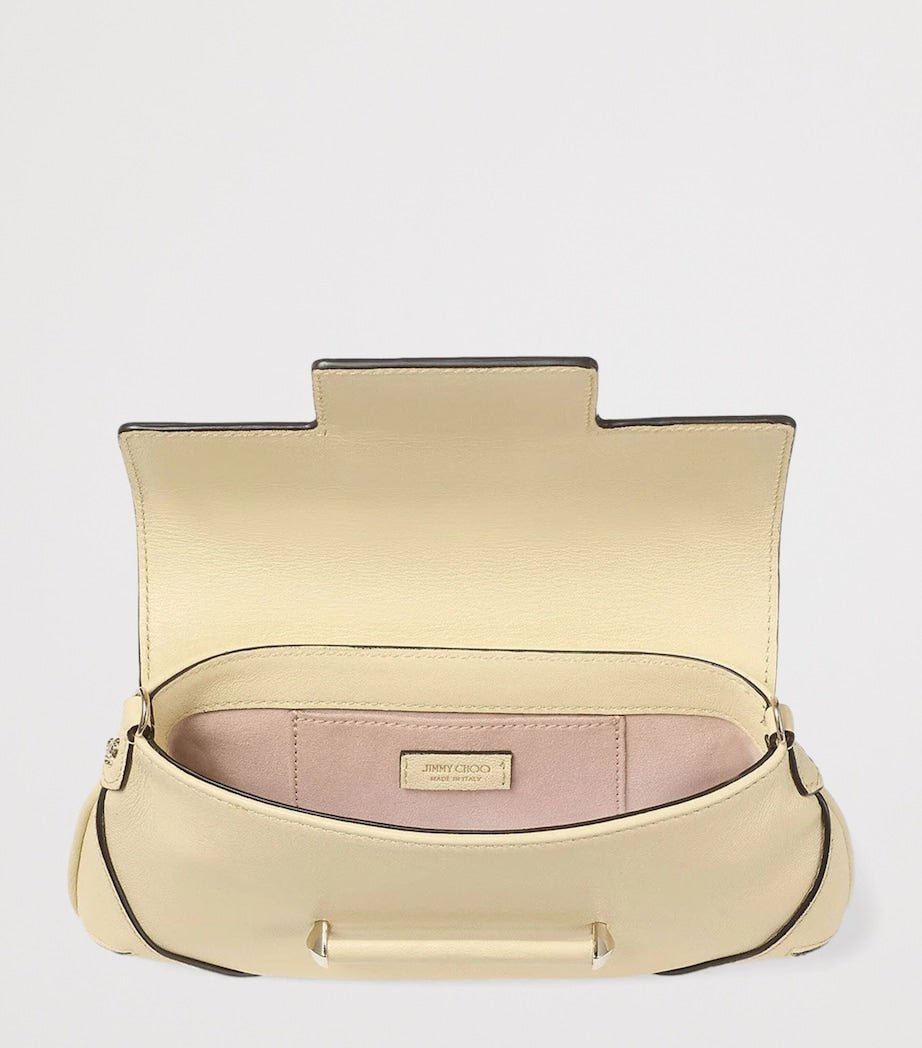 Jimmy Choo Bar Mini Chain Wallet in smooth biker leather, UK version