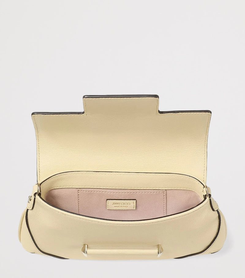 Jimmy Choo Bar Mini Chain Wallet in smooth biker leather, UK version