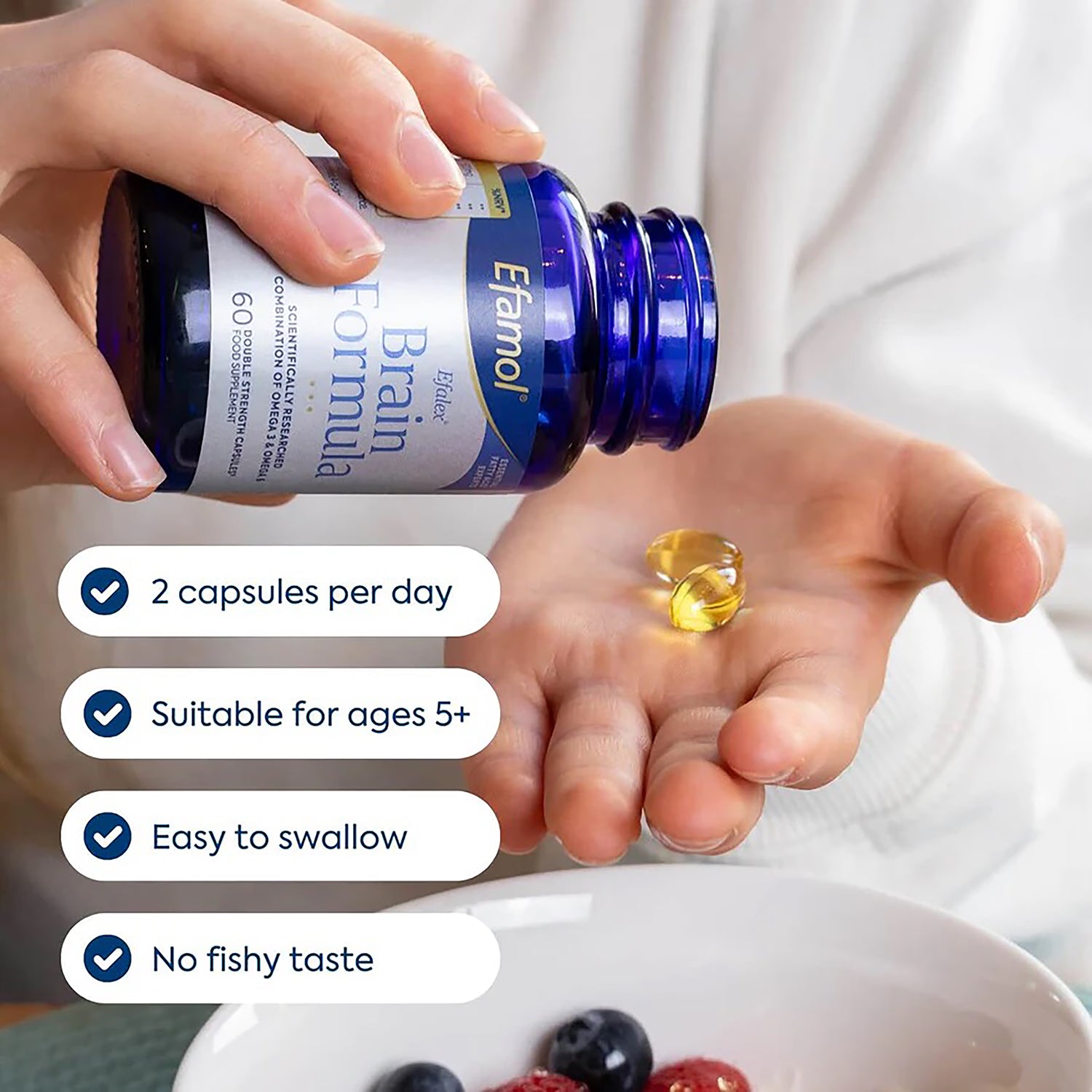 Efamol brain supplement capsules 120ct, imported from the UK