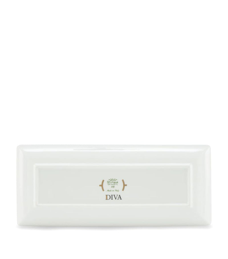 GINORI 1735 Porcelain Colonna Diva Rectangular Change Tray 28cm, UK version