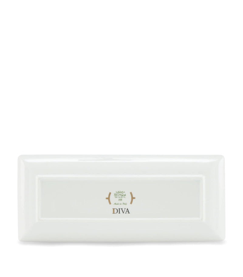 GINORI 1735 Porcelain Colonna Diva Rectangular Change Tray 28cm, UK version
