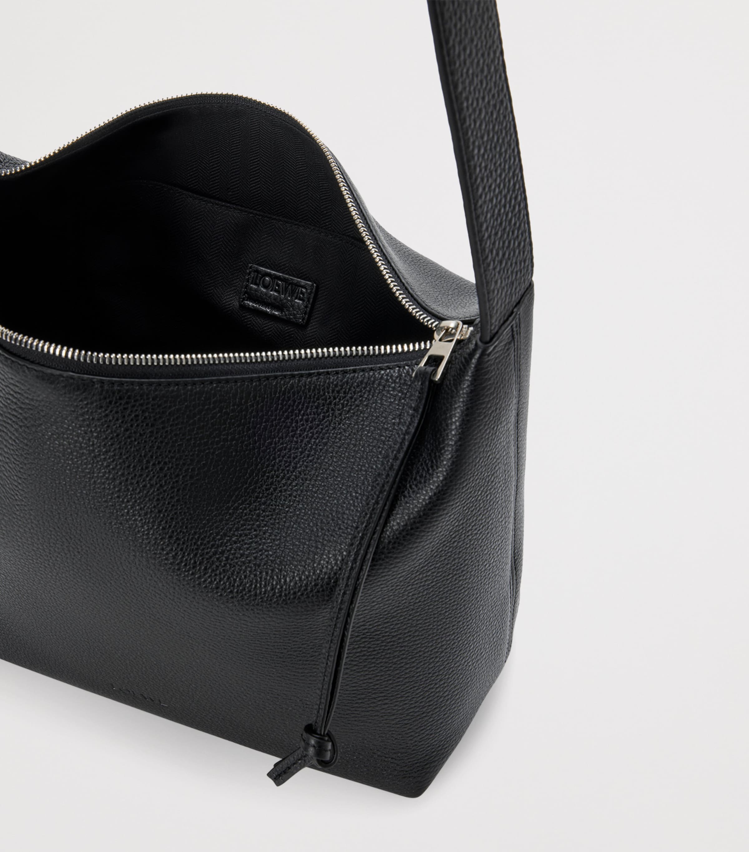 LOEWE mini Loop shoulder bag in leather, imported from the UK