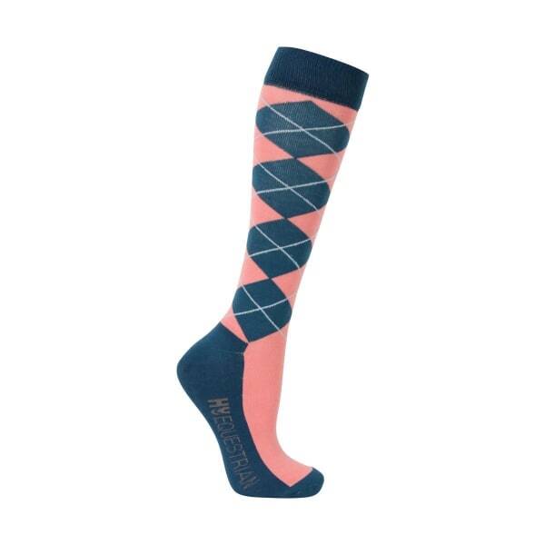 Hy Womens Synergy Argyle Boot Socks (4-8)